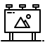 Exterior signage icon